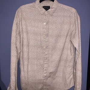 Aeropostal Stretch Cream Shirt